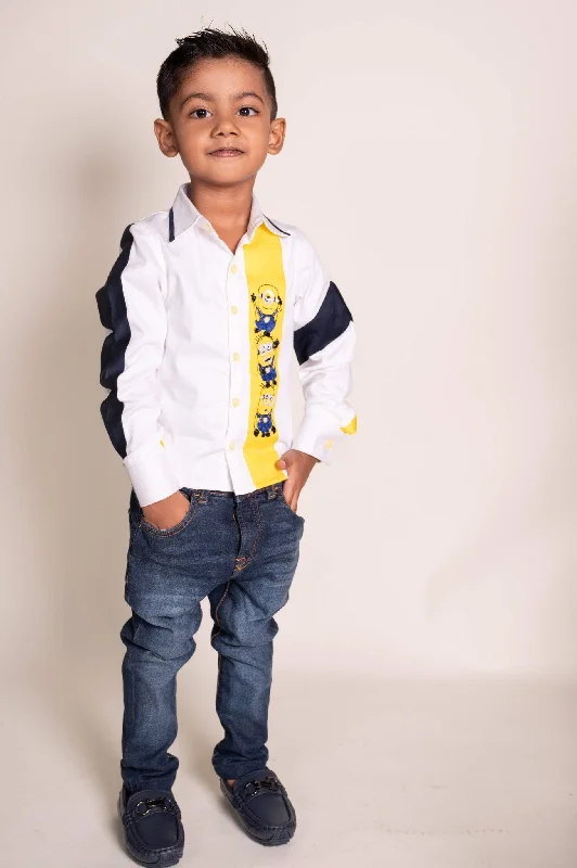 Men's Organic Cotton Shirts for Eco-ConsciousnessPre-Order: Minion Love Full Shirt Men's Organic Cotton Shirts for Eco-ConsciousnessPre-Order: Minion Love Full Shirt