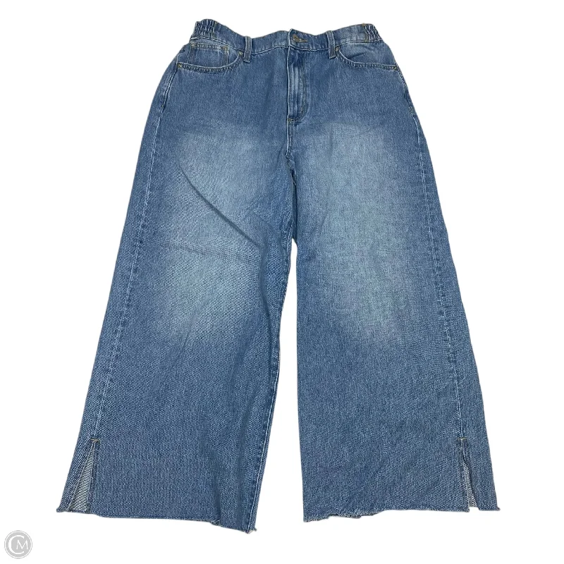 Fashionable Men's JeansJeans Wide Leg By Ceros In Blue Denim, Size: 10
