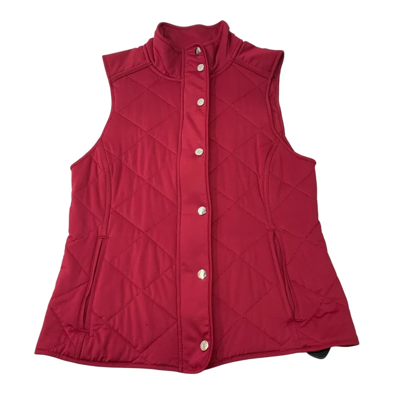 Luxurious Men's Cashmere CoatsVest Puffer & Quilted By Lauren By Ralph Lauren In Red, Size: S Luxurious Men's Cashmere CoatsVest Puffer & Quilted By Lauren By Ralph Lauren In Red, Size: S