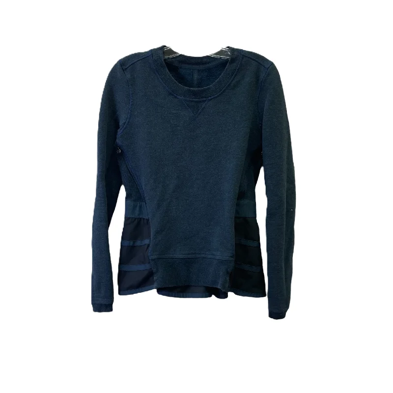 Men's Hoodies with Relaxed FitsNavy Athletic Sweatshirt Crewneck By Lululemon, Size: S Men's Hoodies with Relaxed FitsNavy Athletic Sweatshirt Crewneck By Lululemon, Size: S