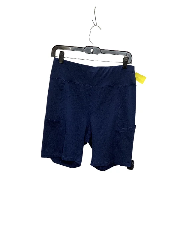 Skinny-Fit Men's Fashion and Casual ShortsAthletic Shorts By Cme In Navy, Size: 1x