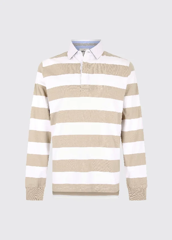Men's Shirts with Contrast CollarsGoresbridge Rugby Top - Sand Multi