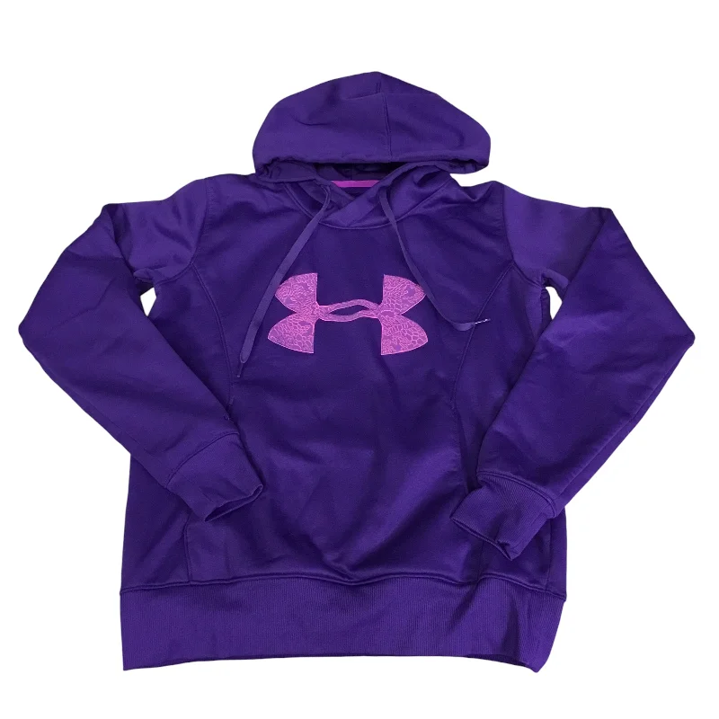 Men's Hoodies with Reflective StripesAthletic Sweatshirt Hoodie By Under Armour In Purple, Size: M Men's Hoodies with Reflective StripesAthletic Sweatshirt Hoodie By Under Armour In Purple, Size: M