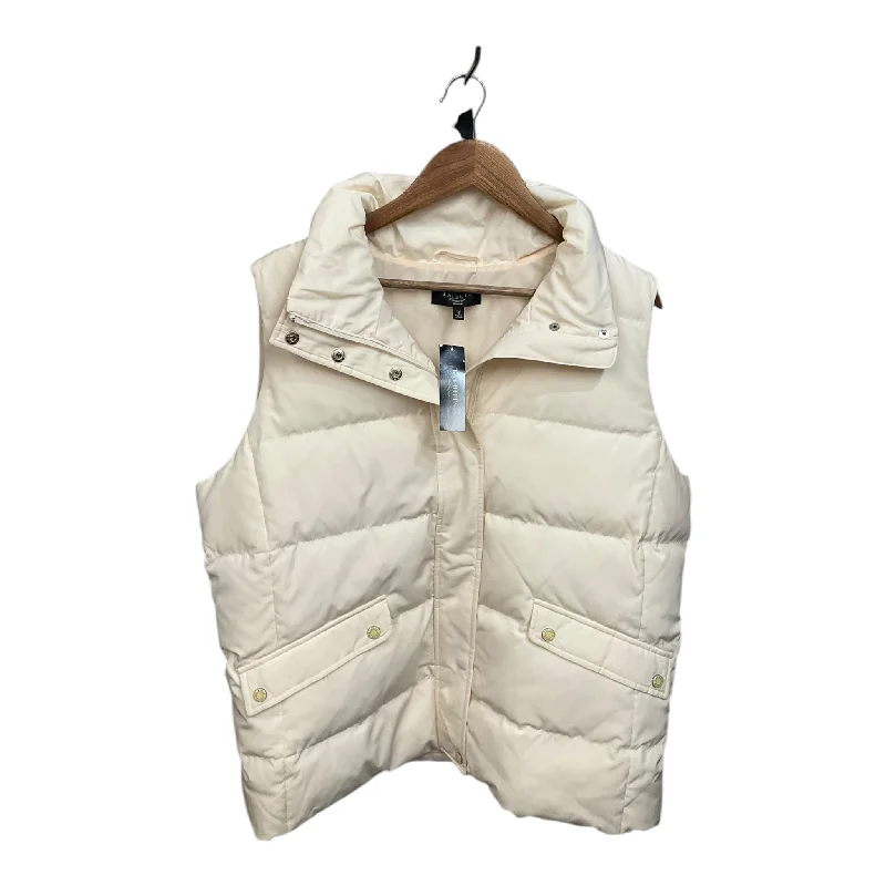 Men's Coats for LayeringVest Puffer & Quilted By Talbots In Cream, Size: 1x