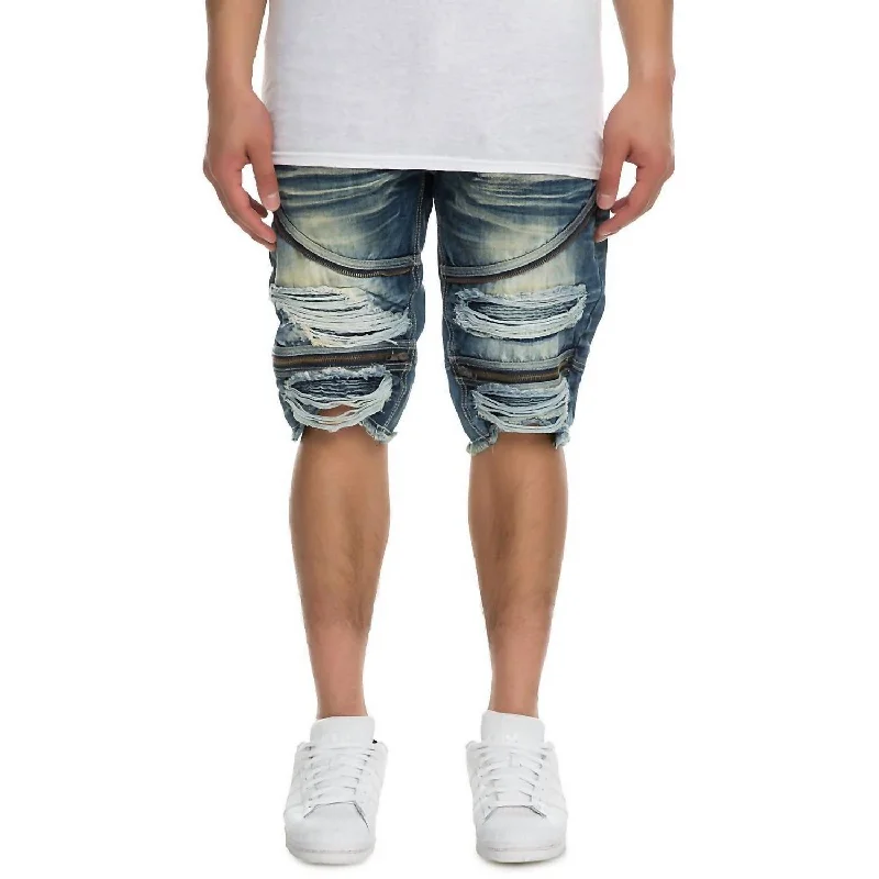 Men's Cotton Twill ShortsMen's Faded Denim Short In Blue Tint