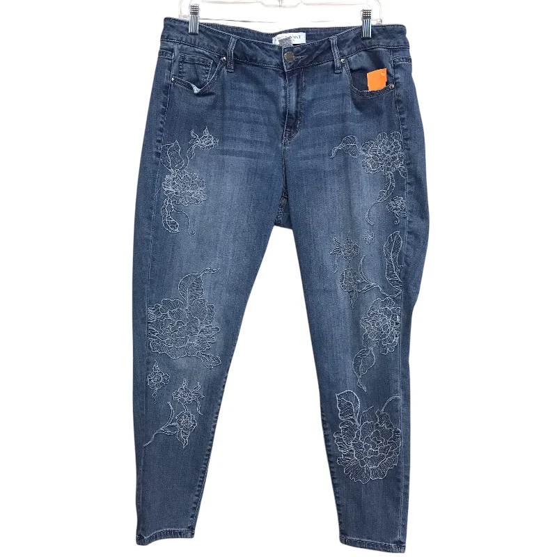Latest Designer Men's JeansJeans Cropped By Lane Bryant In Blue Denim, Size:16