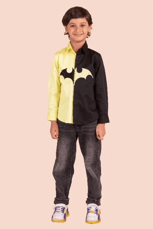 Men's Unique Dress Shirts for a Statement LookPre-Order: Shirt with Batman Sequence Embroidery Men's Unique Dress Shirts for a Statement LookPre-Order: Shirt with Batman Sequence Embroidery