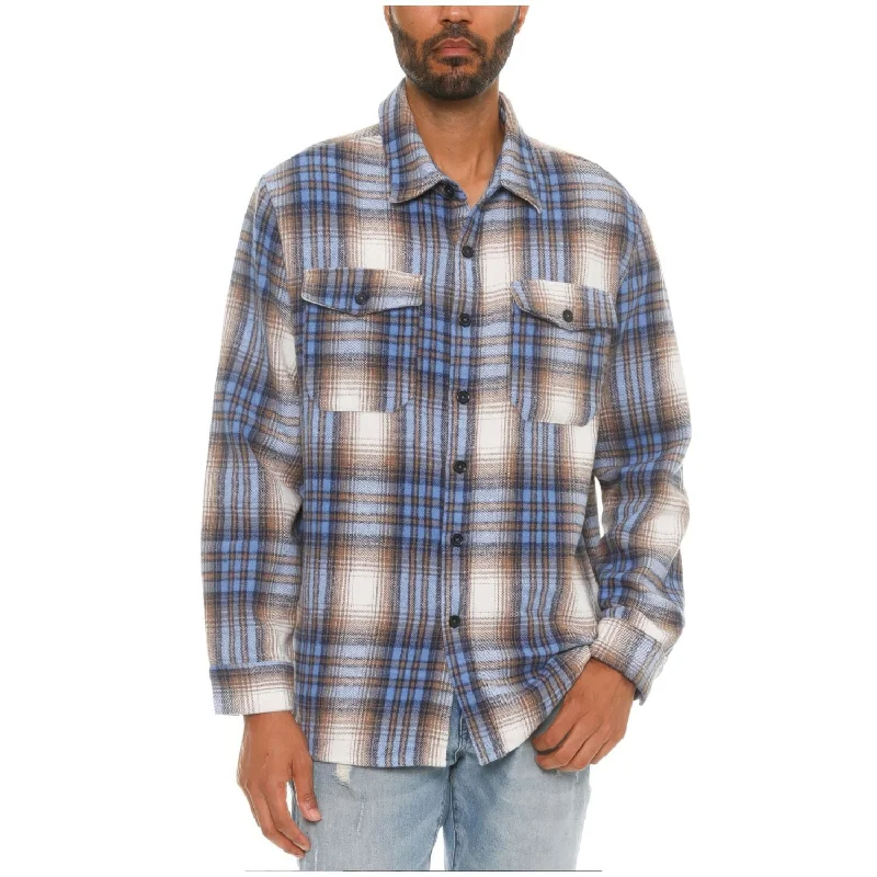 Classic Men's Dress ShirtsMen's Checkered Soft Flannel Shacket