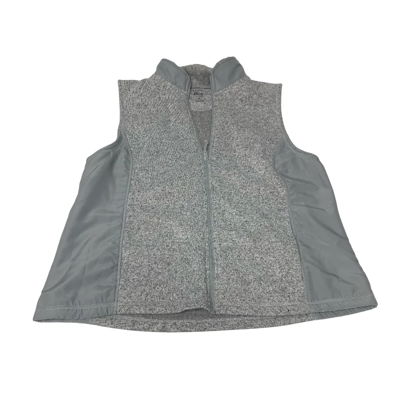 Designer Men's OvercoatsVest Faux Fur & Sherpa By Gh Bass And Co In Grey, Size: Xl