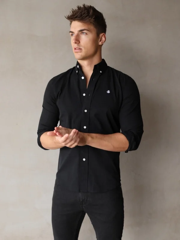 Men's Shirts with Chest PocketsLandon Slim Fit Shirt - Black