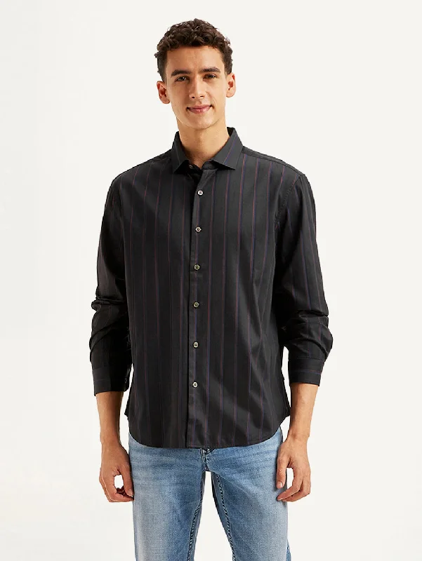 Men's Easy-Care Shirts for Busy LifestylesMen's Striped Slim Fit Shirt