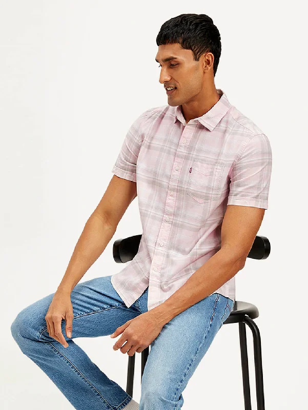 Men's Golf Shirts for On-Course StyleMen's Checkered Slim Fit Shirt