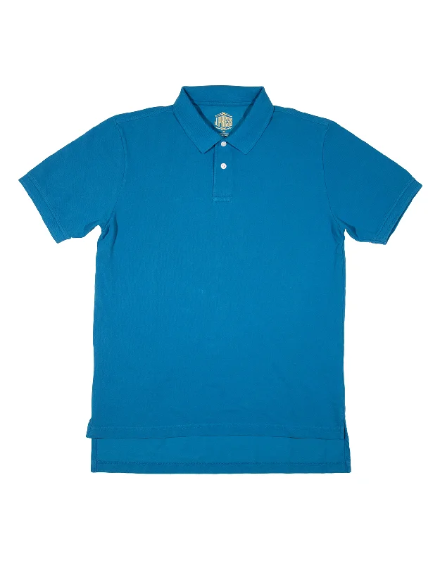 Versatile Men's Tank TopsSOLID PIQUE POLO - MEDIUM BLUE