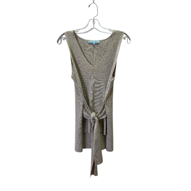 Men's Coats for SnowboardingVest Sweater By Antonio Melani In Taupe, Size:S