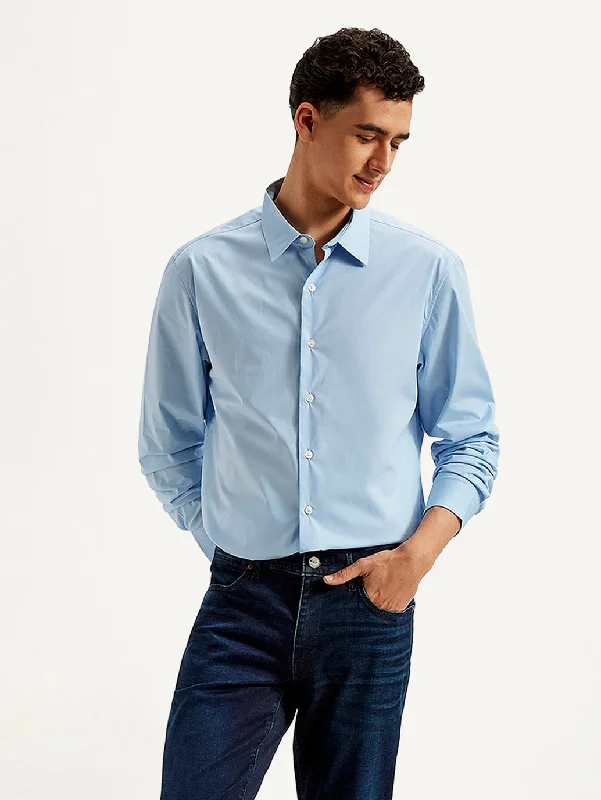 Men's Weekend Shirts for Leisurely OutingsMen's Solid Slim Fit Shirt