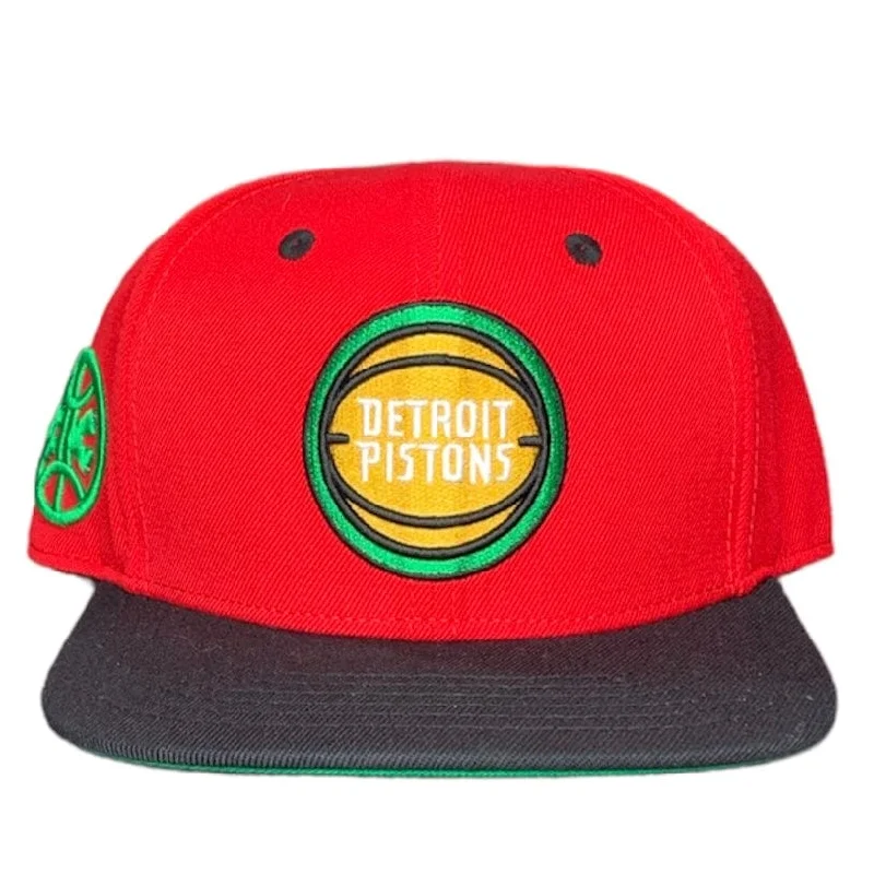 Youth Snapback HatsPro Standard Detroit Pistons Team Flips Snapback (Red/Black) BDP7514531-RBK