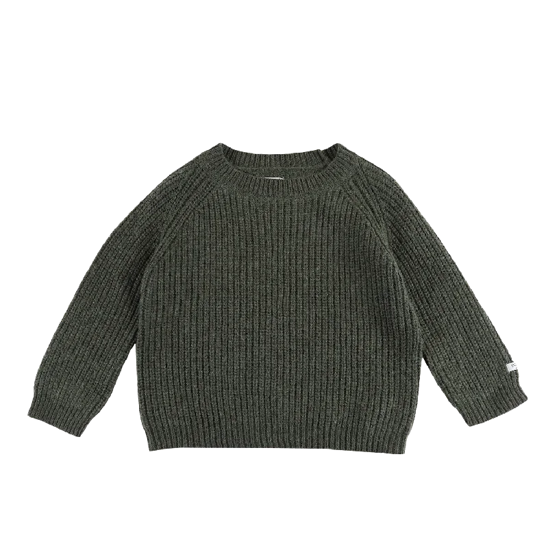 Men's Sweaters with Argyle PatternsGarie Sweater | Forest Green Melange