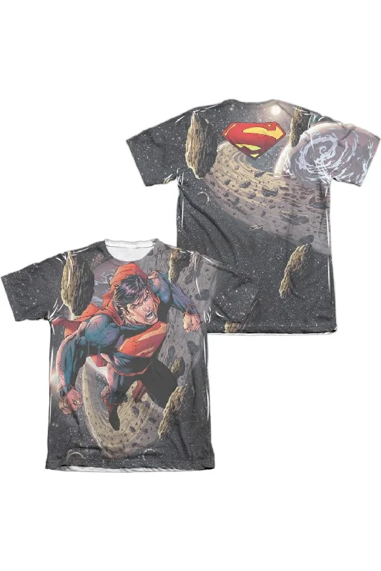 Men's Shirts for Outdoor ActivitiesSuperman Up Up (Front/Back Print) Adult Poly/Cotton Short Sleeve Tee / T-Shirt Men's Shirts for Outdoor ActivitiesSuperman Up Up (Front/Back Print) Adult Poly/Cotton Short Sleeve Tee / T-Shirt