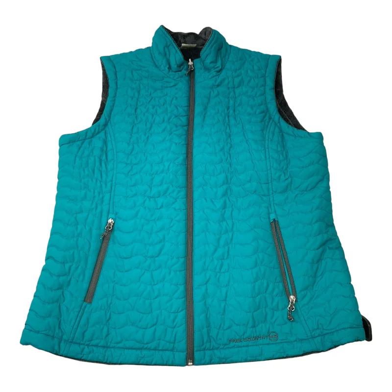 Weather-Resistant Men's CoatsVest Puffer & Quilted By Free Country In Blue, Size: Xl Weather-Resistant Men's CoatsVest Puffer & Quilted By Free Country In Blue, Size: Xl