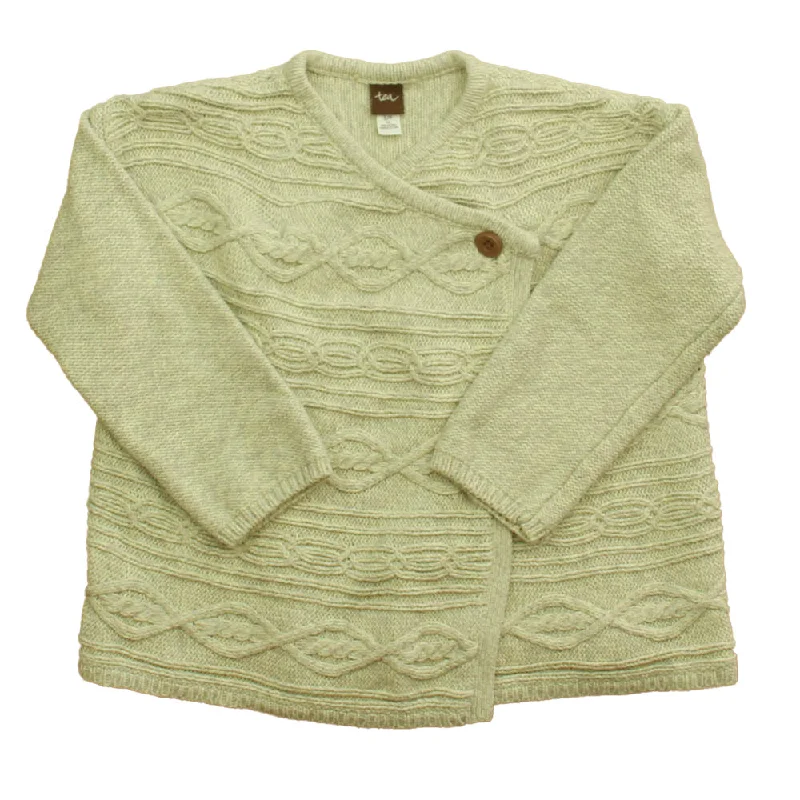 Men's Sweaters with Flat-Front DesignsTea Girls Ivory Sweater Size: 4-5 T