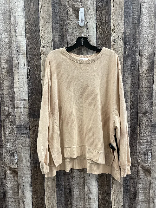 Modern Men's Tech HoodiesSweatshirt Crewneck By Z Supply In Beige, Size: M
