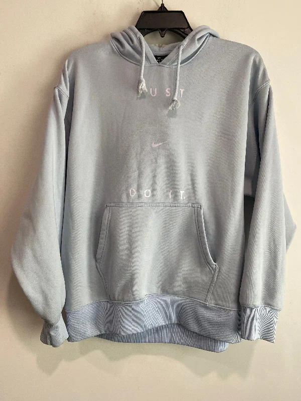 Men's Hoodies for GymAthletic Sweatshirt Hoodie By Nike In Blue, Size: S