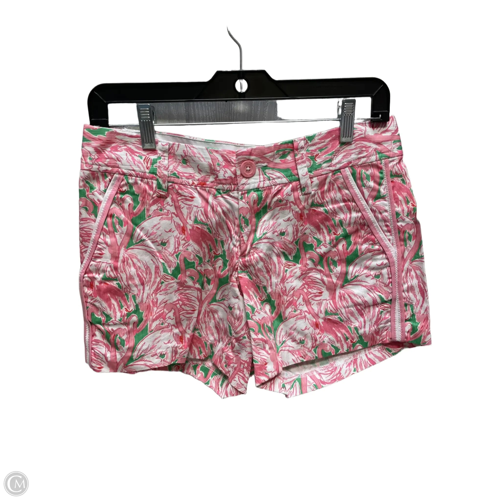 Men's Weather-Resistant ShortsShorts Designer By Lilly Pulitzer In Green & Pink, Size: 0 Men's Weather-Resistant ShortsShorts Designer By Lilly Pulitzer In Green & Pink, Size: 0