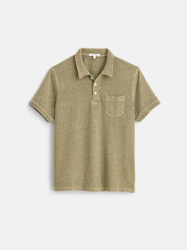 Men's Shirts with Graphic SleevesVintage Wash Polo