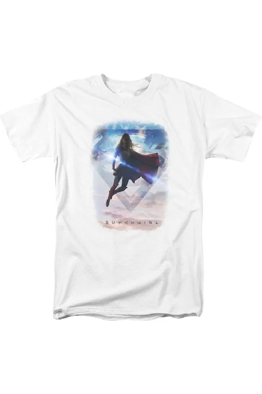 Men's Shirts for CampingSupergirl Endless Sky Short Sleeve Adult Tee / T-Shirt