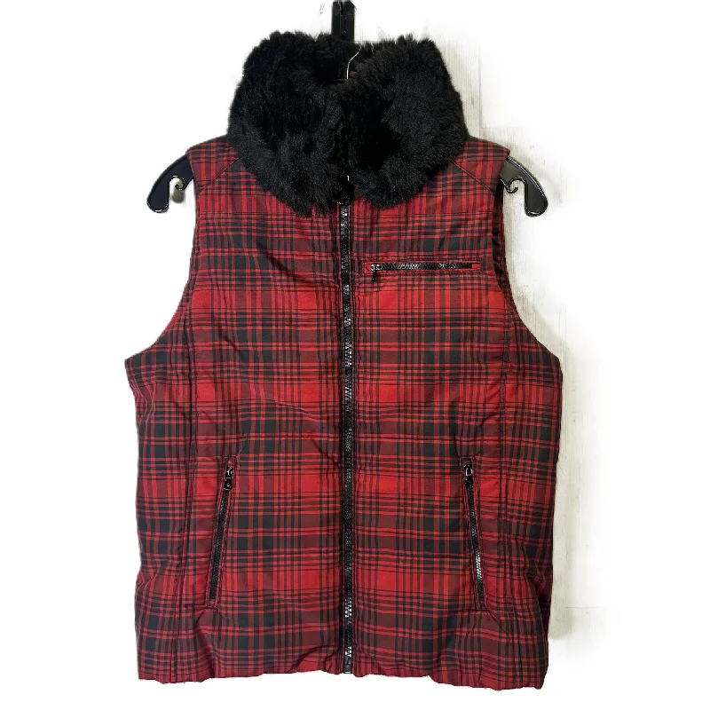 Men's Coats with HoodsVest Puffer & Quilted By Lauren By Ralph Lauren In Red, Size: M Men's Coats with HoodsVest Puffer & Quilted By Lauren By Ralph Lauren In Red, Size: M