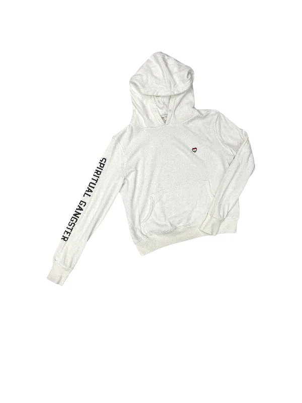 Classic Men's Cotton HoodiesSweatshirt Hoodie By Spiritual Gangster In White, Size: Xs Classic Men's Cotton HoodiesSweatshirt Hoodie By Spiritual Gangster In White, Size: Xs