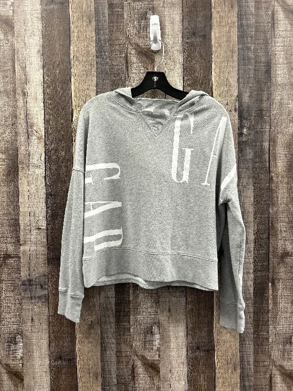 Men's Hoodies for HikingSweatshirt Hoodie By Gap In Grey, Size: S