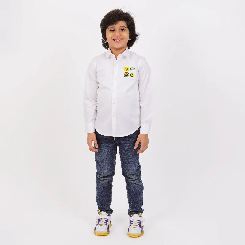 Men's Versatile Dress Shirts for Multiple OccasionsPre-Order - MARIO SHIRT For Boys Men's Versatile Dress Shirts for Multiple OccasionsPre-Order - MARIO SHIRT For Boys