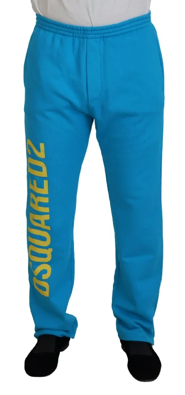 Elegant Straight-Leg Men's JeansDsqua²  Cotton Logo Print Casual Men's Pants