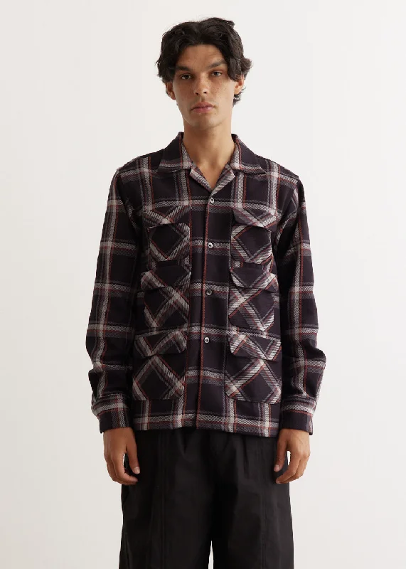 Men's Shirts with Tab Collars6 Pocket Classic Shirt