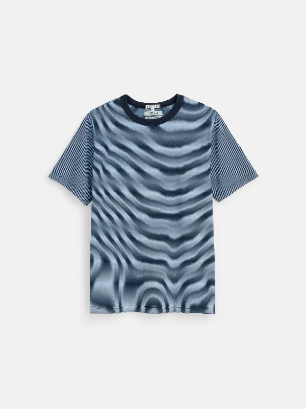 Men's Shirts with Cowl NecksOMNIGOD x Alex Mill Fine Stripe Tee