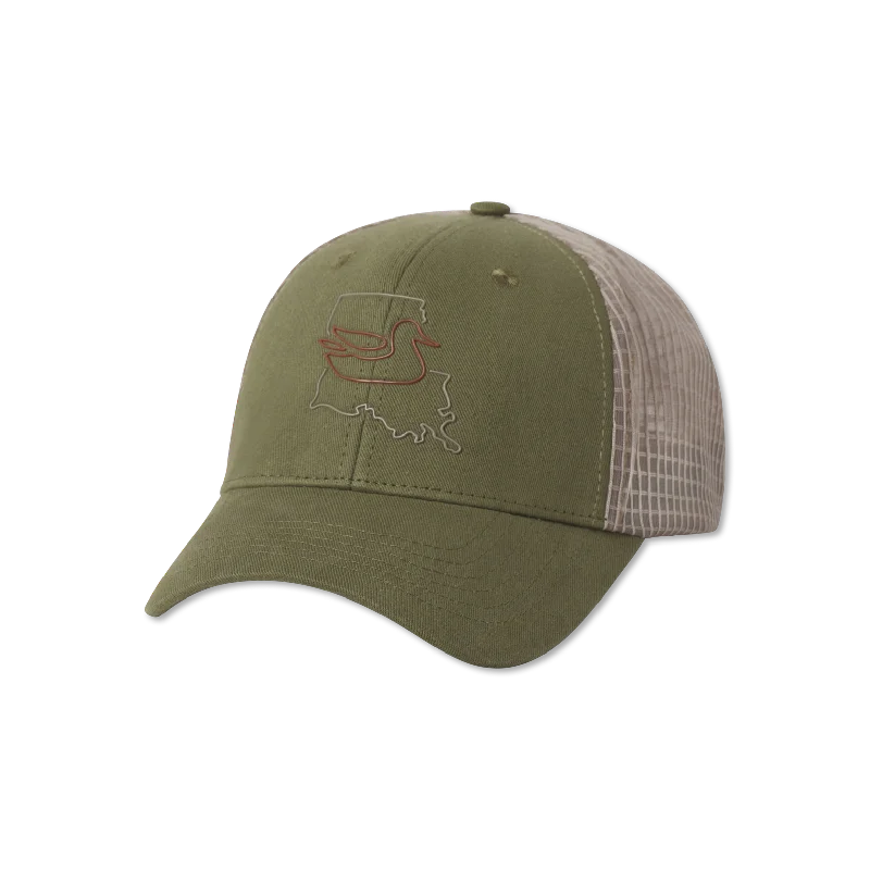 Kids' Baseball Caps with LogosTrucker Hat - Original Outline - Louisiana
