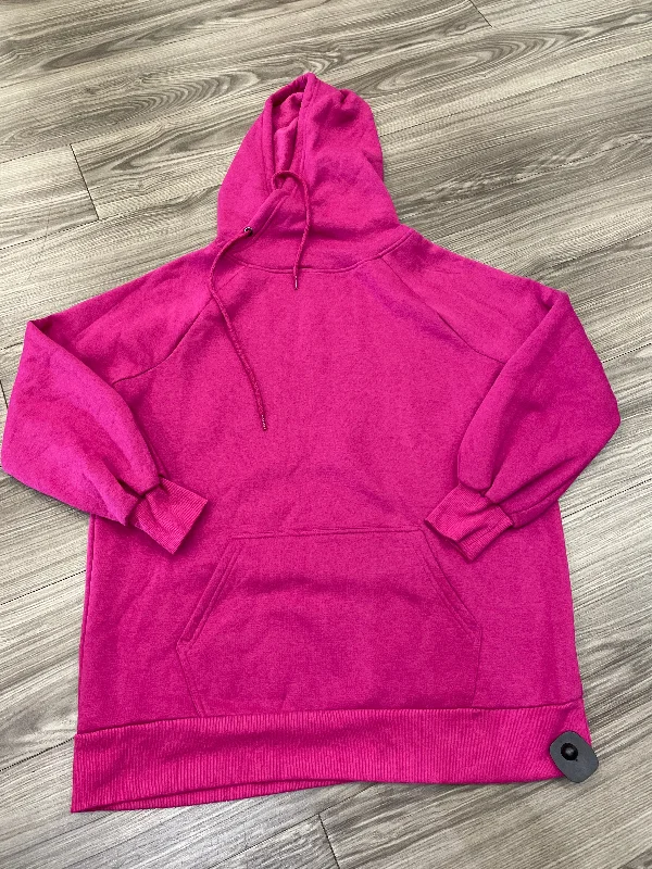 Men's Hoodies for SpringSweatshirt Hoodie By Zenana Outfitters In Pink, Size: L