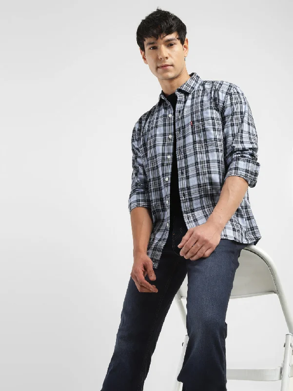 Men's Custom Dress Shirts for a Personalized FitMen's Checkered Slim Fit Shirt
