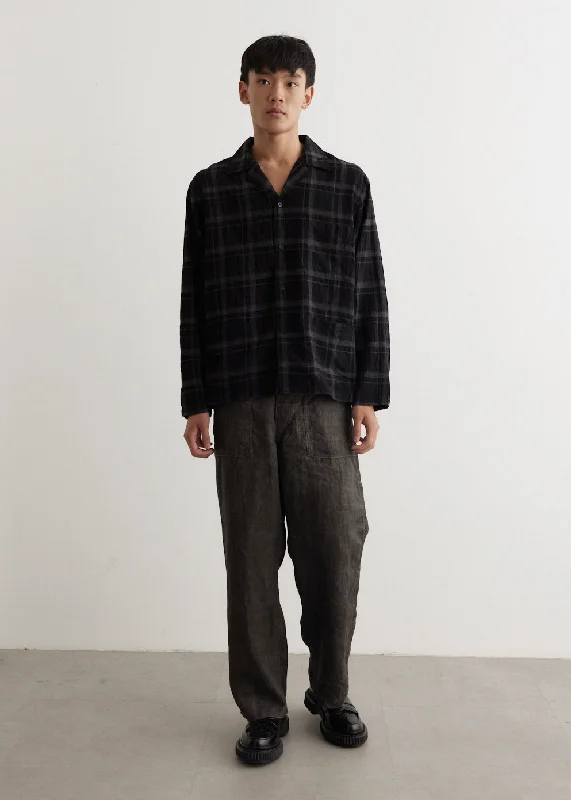 Men's Shirts with Mandarin CollarsOpen Collar Shirt Jacket