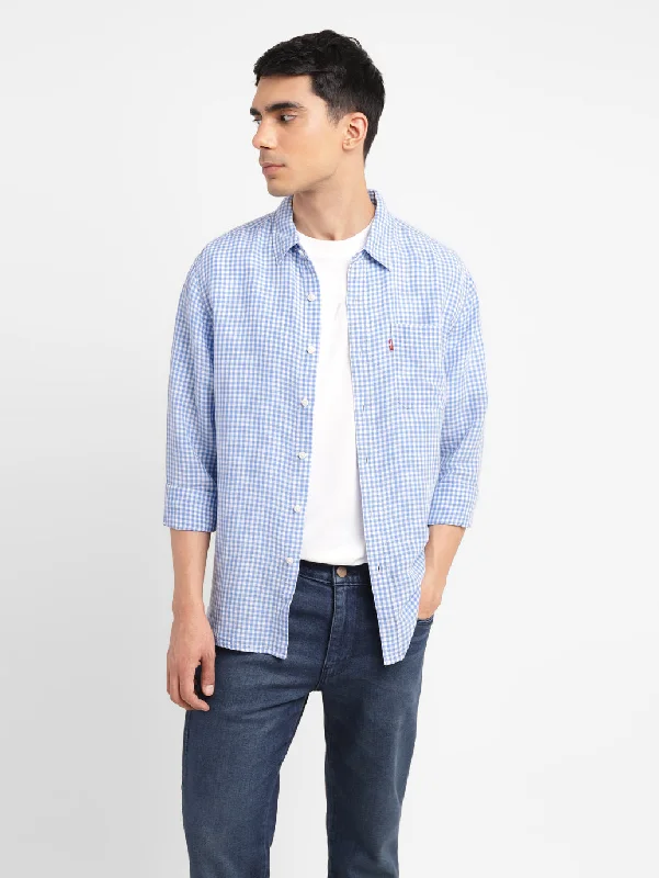 Men's Patterned Button-Down Shirts for Added InterestMen's Checkered Slim Fit Shirt Men's Patterned Button-Down Shirts for Added InterestMen's Checkered Slim Fit Shirt