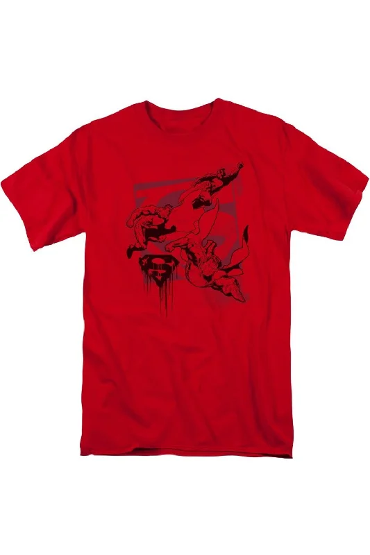 Men's Shirts for Outdoor ActivitiesSuperman Omnipresent Short Sleeve Adult Tee / T-Shirt Men's Shirts for Outdoor ActivitiesSuperman Omnipresent Short Sleeve Adult Tee / T-Shirt