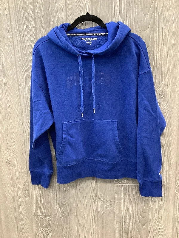 Affordable Men's HoodiesSweatshirt Hoodie By Tommy Hilfiger In Blue, Size: L