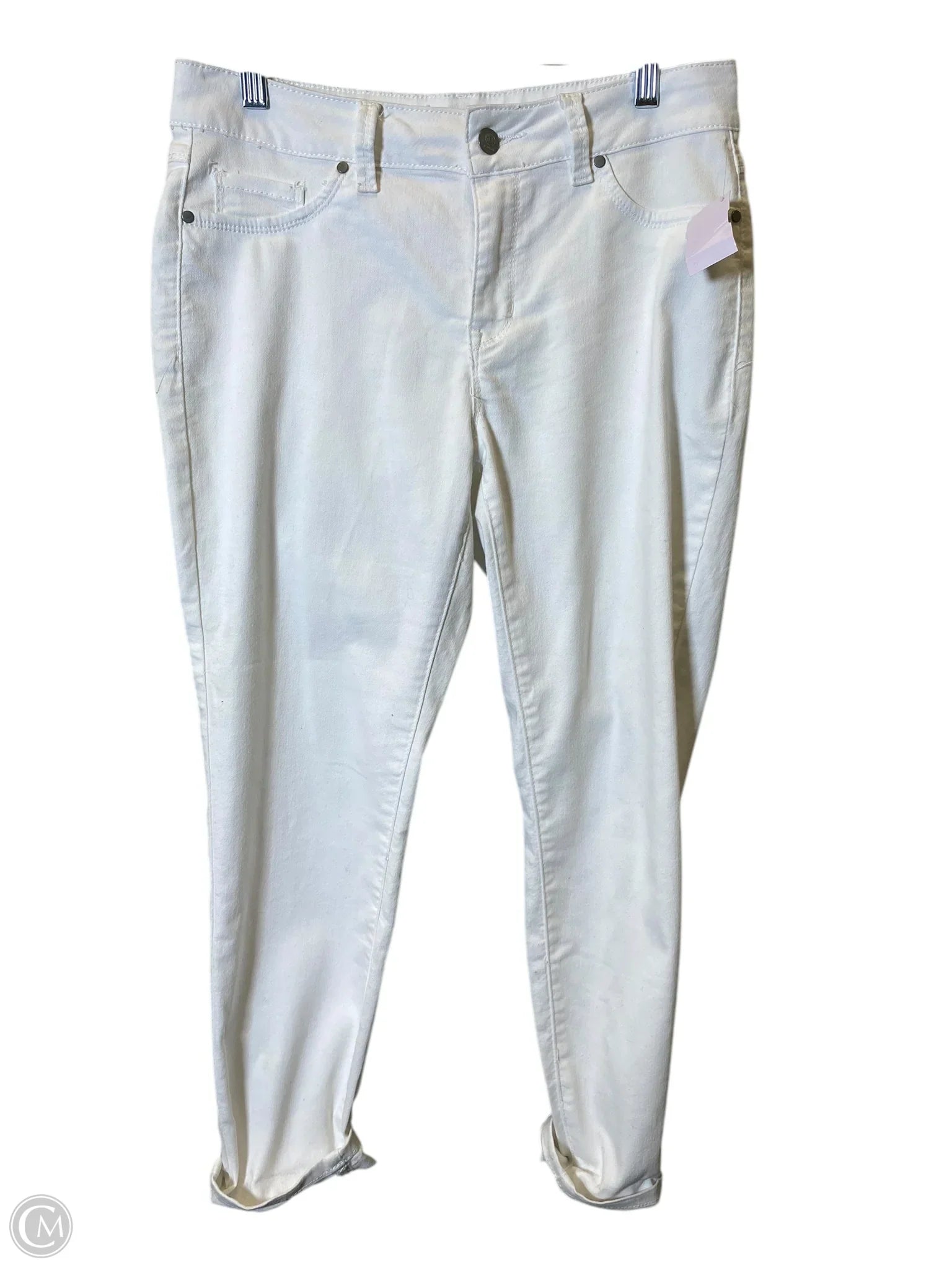 High-Waisted Men's JeansJeans Cropped By Clothes Mentor In White, Size: 6
