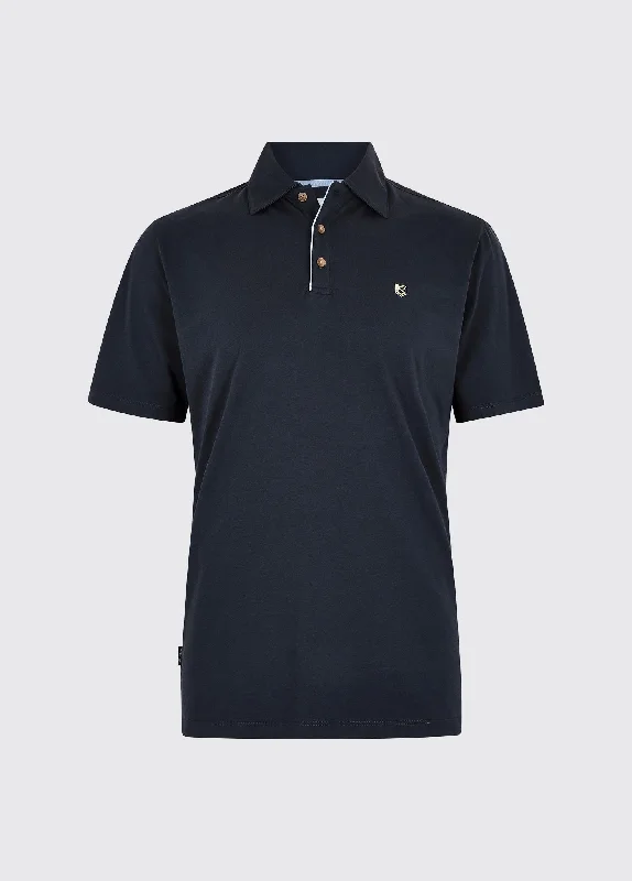 Men's Shirts with Embellished CollarsKilmurray Men’s Three-Button Polo - Navy
