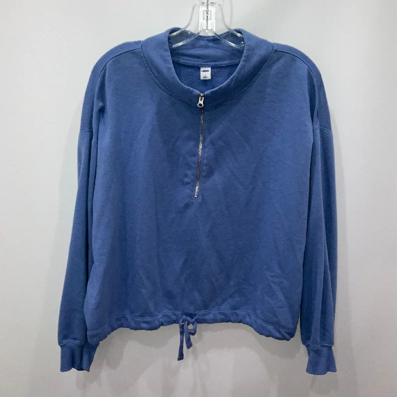 Practical Men's Water-Resistant HoodiesSweatshirt Crewneck By Old Navy In Blue, Size: L Practical Men's Water-Resistant HoodiesSweatshirt Crewneck By Old Navy In Blue, Size: L