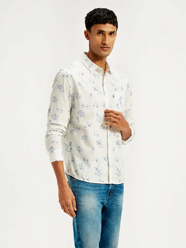 Men's Minimalist Shirts for a Clean LookMen's Floral Print Slim Fit Shirt
