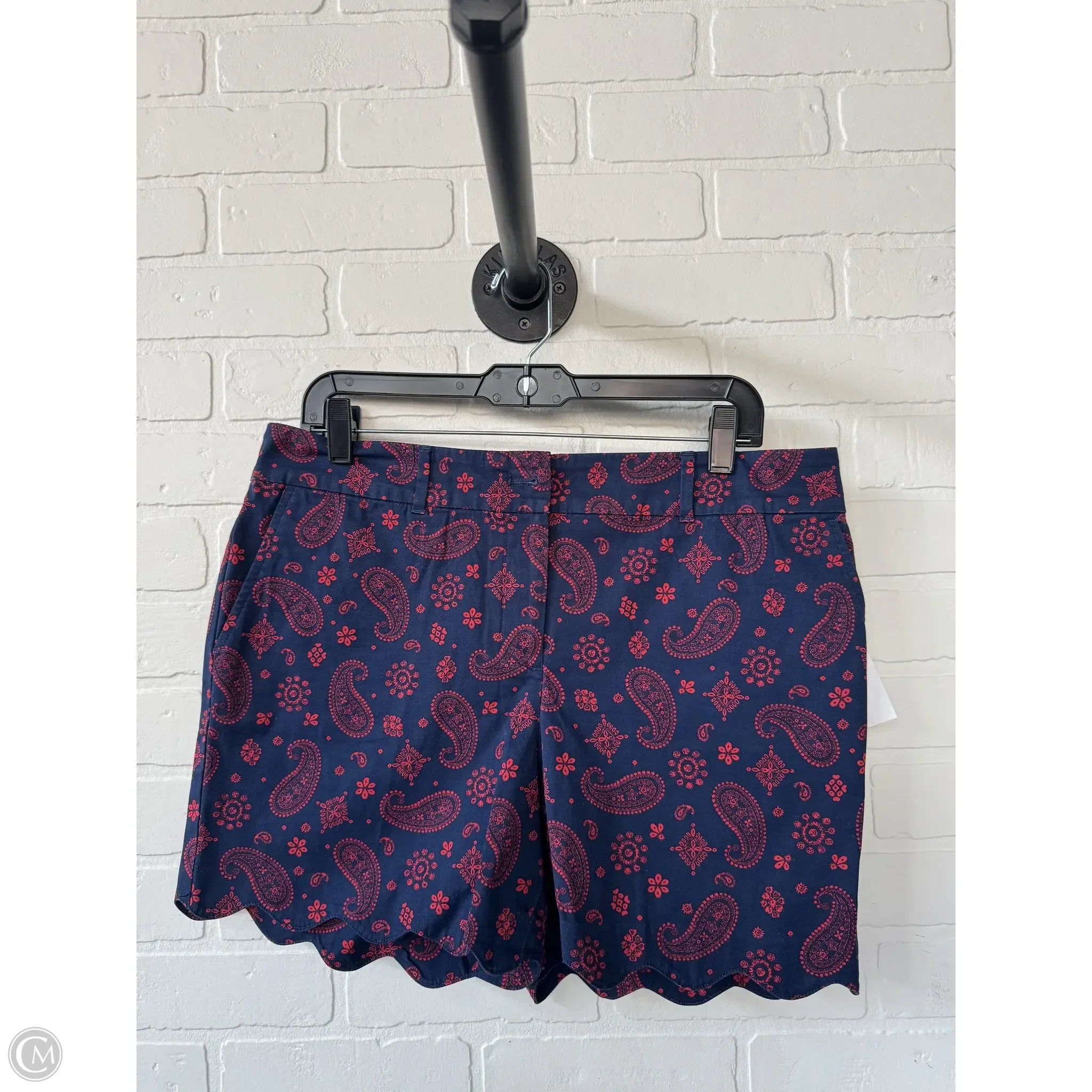 Men's Summer-Ready Linen and Cotton ShortsShorts By Talbots In Blue & Red, Size: 10p