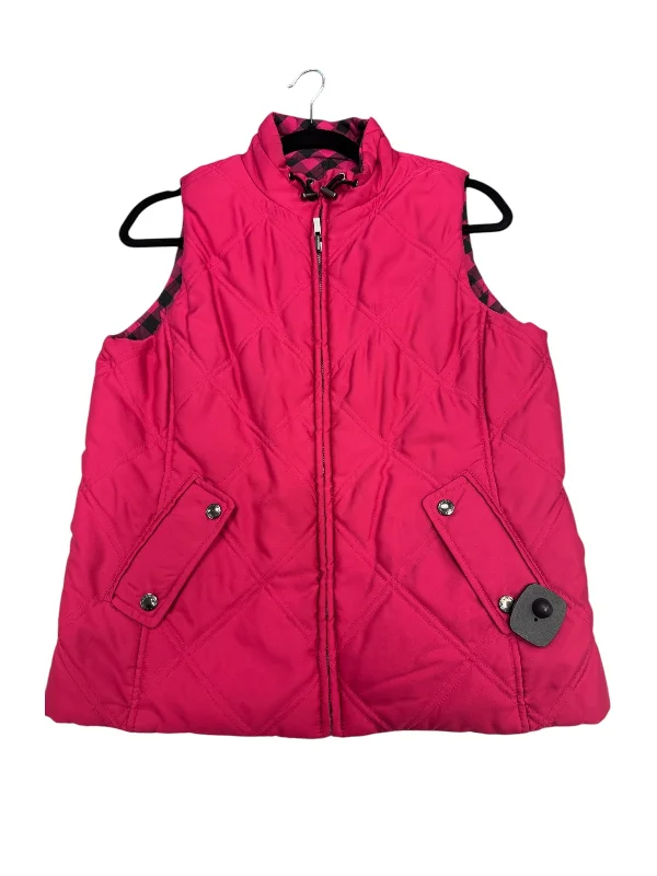 Men's Coats with Fur TrimVest Puffer & Quilted By Jones New York In Pink, Size: S