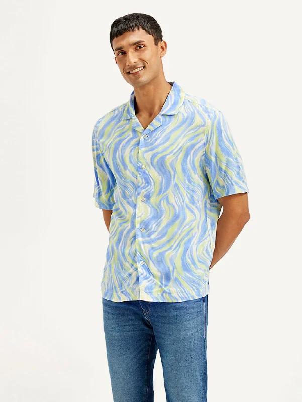 Men's Floral Print Shirts for Spring and SummerMen's Abstract Relaxed Fit Shirt